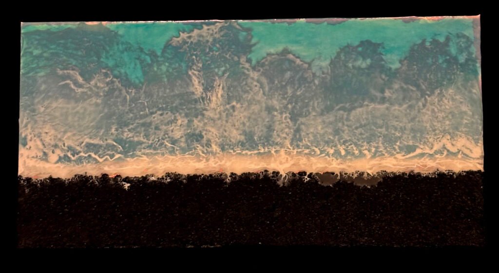 Iridescent Black Sea Charm