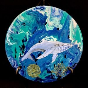 Whale Time, Fluid Art, Epoxy Resin